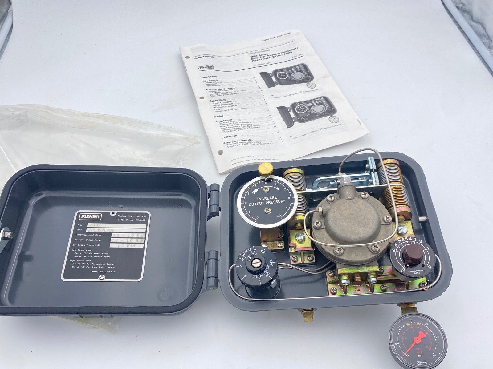 1pc x NEW FISHER Multi - Trol 2516 Pneumatic Receiver Controller 0,2 - 1 Bar 1 2506 - KLR Automation