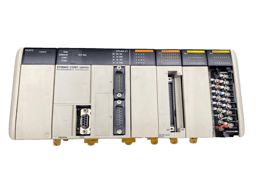 OMRON CPU43 - V1 SYSMAC CQM1 + PA203 + OCH + OD212 + ID213 x1pc - KLR Automation
