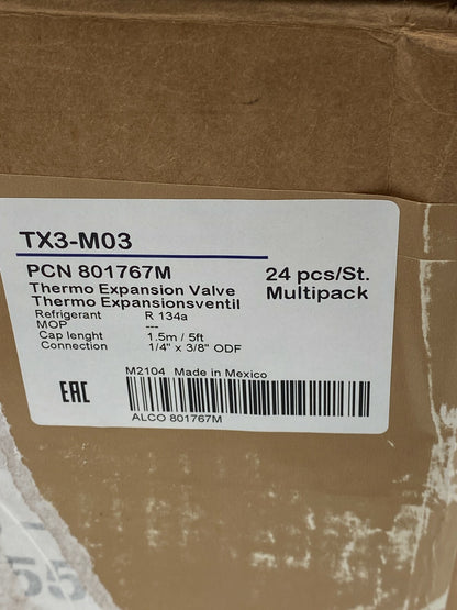Emerson Thermal Expansion Valve TX3 - M03 801767M Alco Controls R134a - KLR Automation