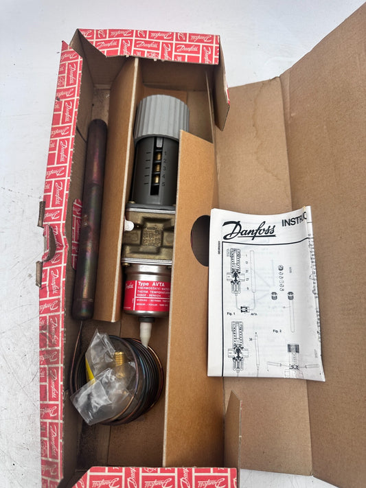 DANFOSS AVTA 15 003N2132 THERMOSTATIC VALVE 1/2 IN BSP INT 2M CAP TUBE 0°C-30°C