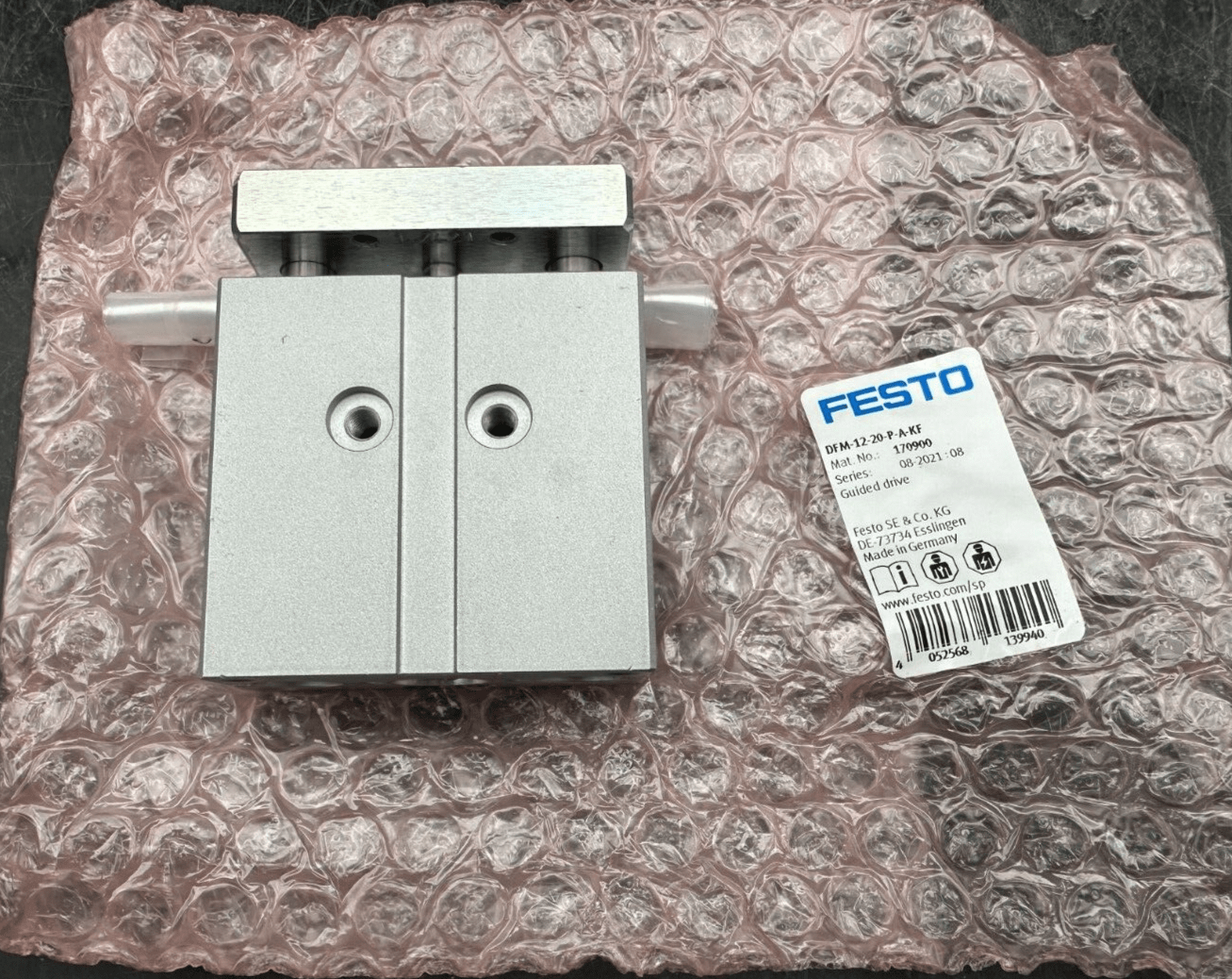 FESTO 170900 DFM - 12 - 20 - P - A - KF SERIES 08 - 2021:08 GUIDED DRIVE x1pc - KLR Automation