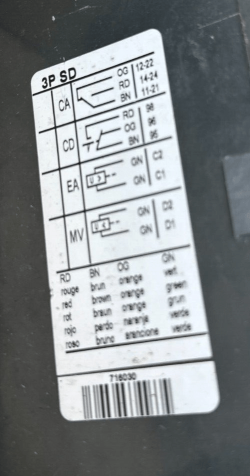 GENERAL ELECTRIC D630 7206CCEX1631 001 3P SD DISJONCTEUR RECORD - KLR Automation