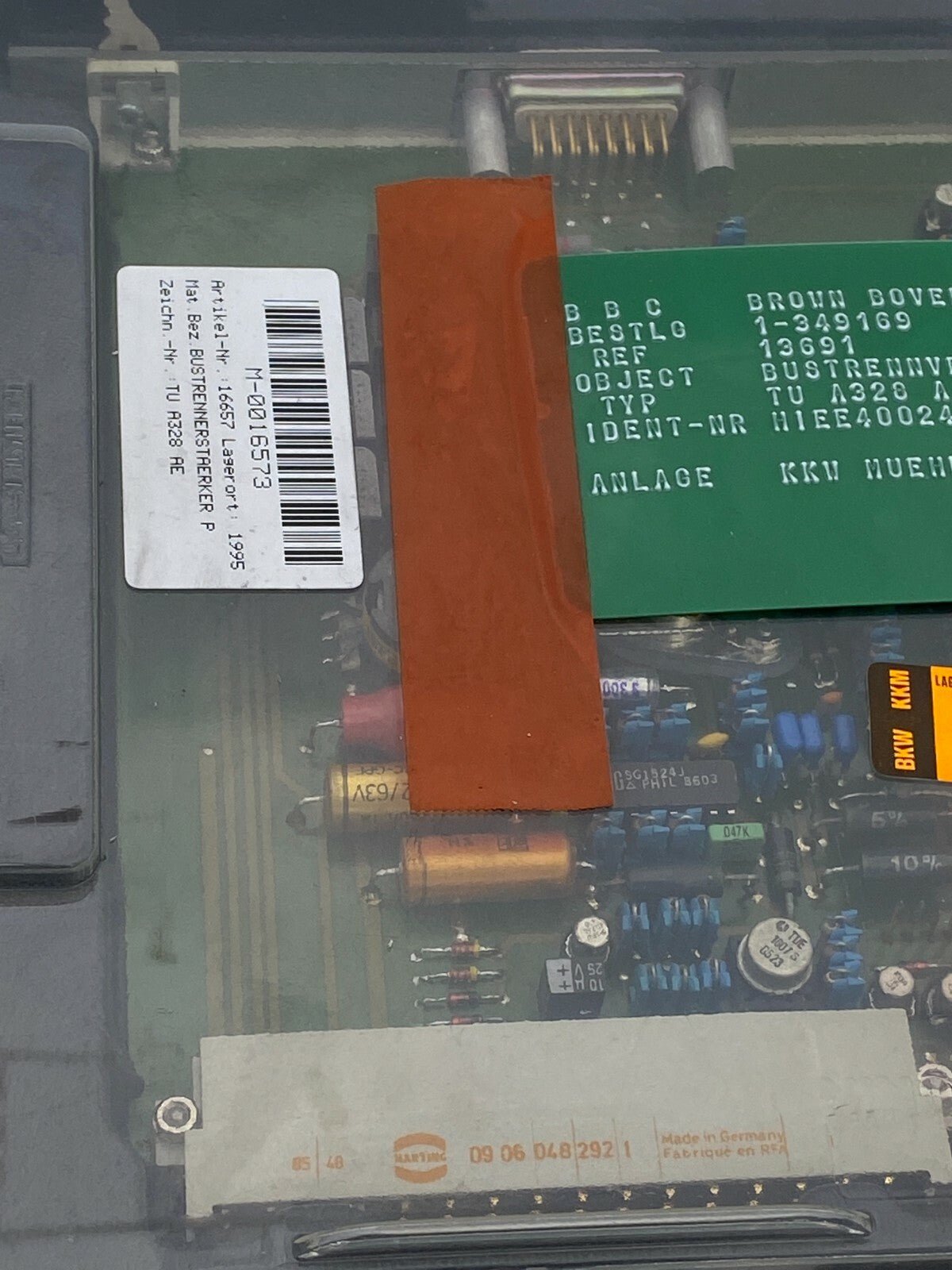 Brown Boveri BBC HIEE400240R1 TU A328 AE TU A328A interface Module Card PLC - KLR Automation