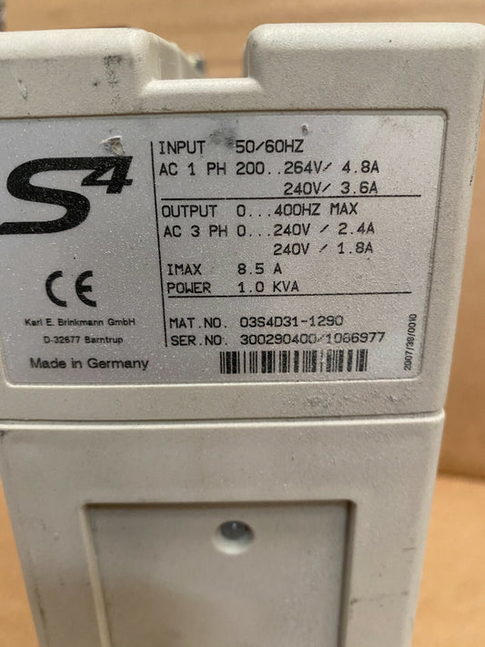 KEB Combivert Drive S4 03S4D31 - 1290 1066977 300290400 - KLR Automation
