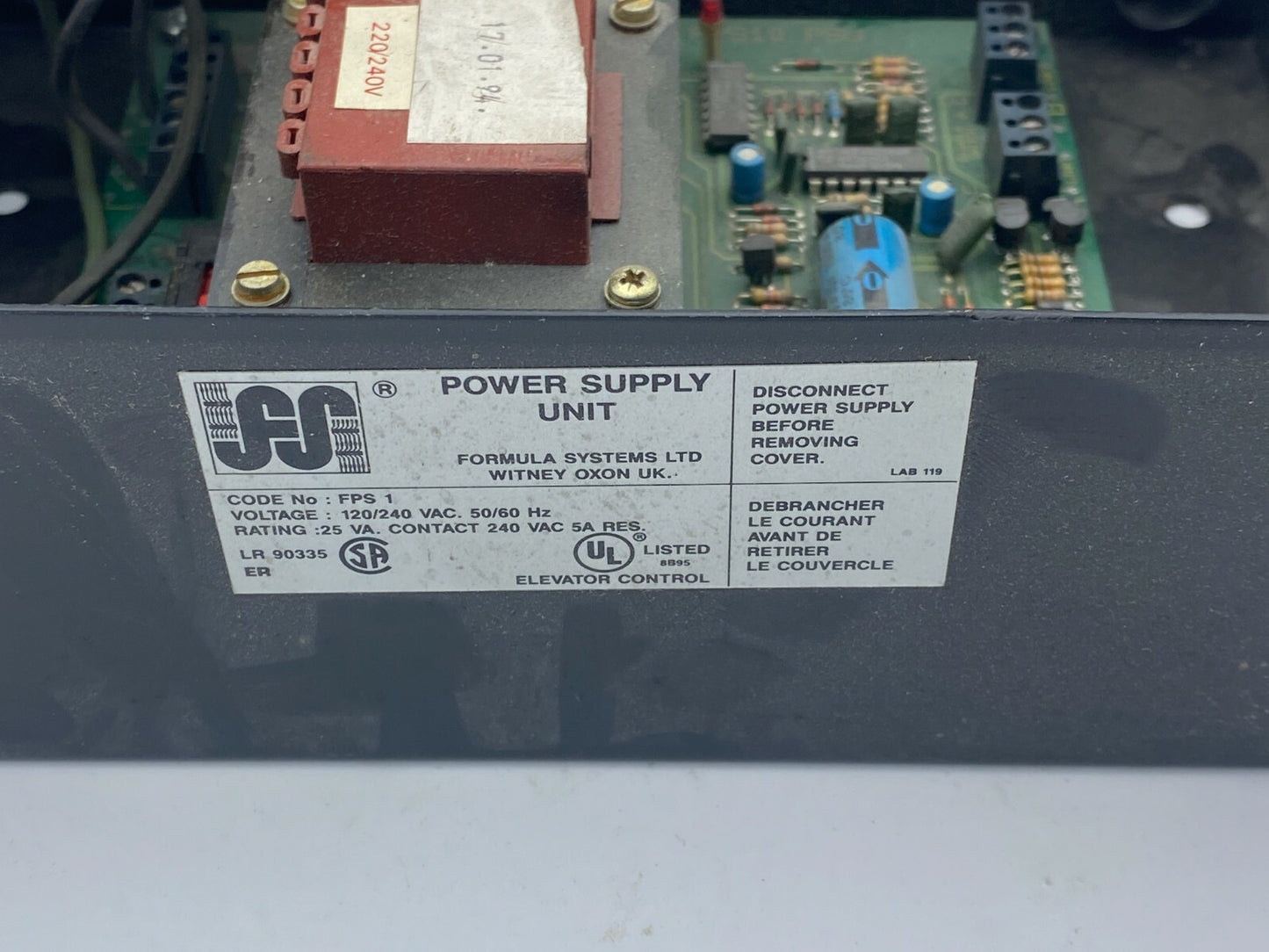 Elevator Lift Card FPS10 PSU POWER Suoply unit FPS-1