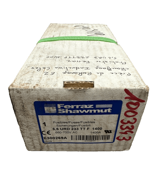 FERRAZ SHAWMUT E300269A 6,6 URD 233 TT F 1400 FUSIBLES 660 - 700V AC x1pc - KLR Automation
