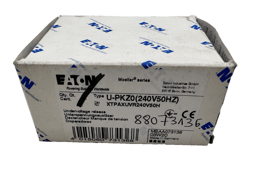 EATON MOELLER U - PKZ0 (240V50HZ) XTPAXUVR240V50H UNDERVOLTAGE RELEASE x2pc - KLR Automation