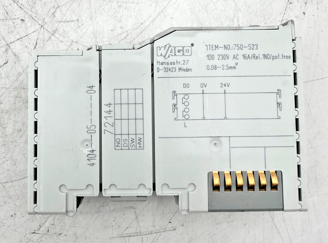 LOT WAGO 750 - 354 COUPLEUR + 750 - 523 OUTPUT RELAY - KLR Automation