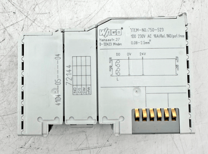 LOT WAGO 750 - 354 COUPLEUR + 750 - 523 OUTPUT RELAY - KLR Automation