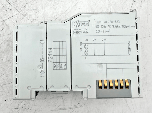 LOT WAGO 750 - 354 COUPLEUR + 750 - 523 OUTPUT RELAY - KLR Automation