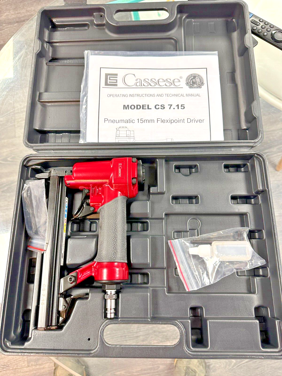 CASSESE CS715  Pneumatic FLEXIPOINT Driver 15mm CS 7.15 Tab Gun Arrow Framing