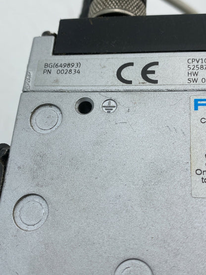 FESTO CPV10-GE-CO2-8 525876 + 7pc 161416 + cpv-10-vi 90700 fba-2-m12-5pol 525632