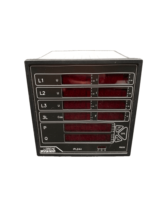 LOREME IPL244 80VAC - DC/250VAC - DC ANALYSEUR DE RESEAU ELECTRIQUE - KLR Automation