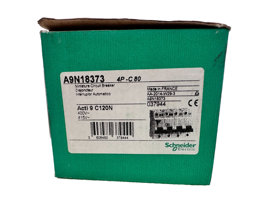 SCHNEIDER ELECTRIC A9N18373 ACTI 9 C120N DISJONCTEUR 4P-C 80