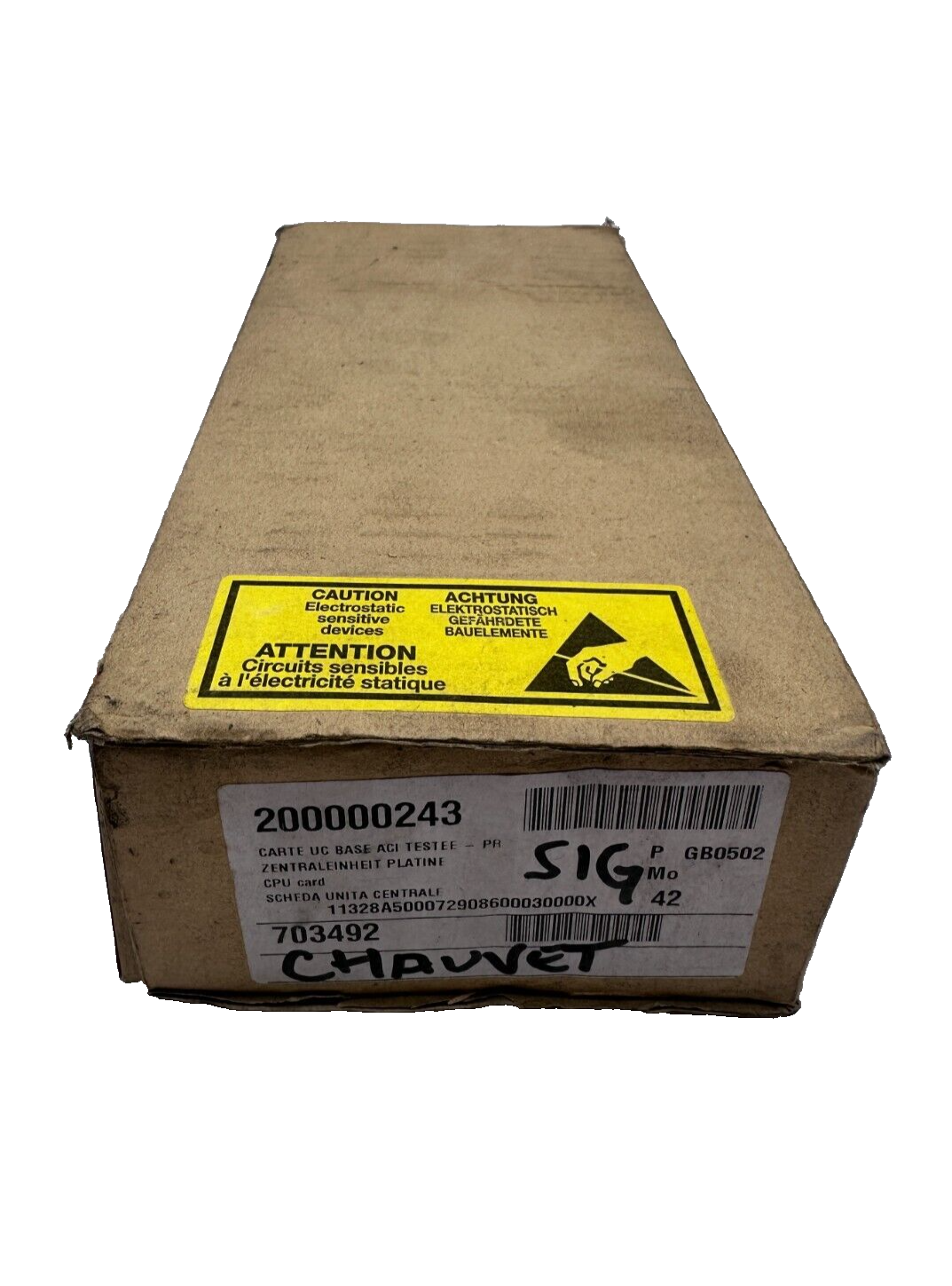 DE DIETRICH 200000243 703492 CARTE UC BASE ACI TESTEE PR