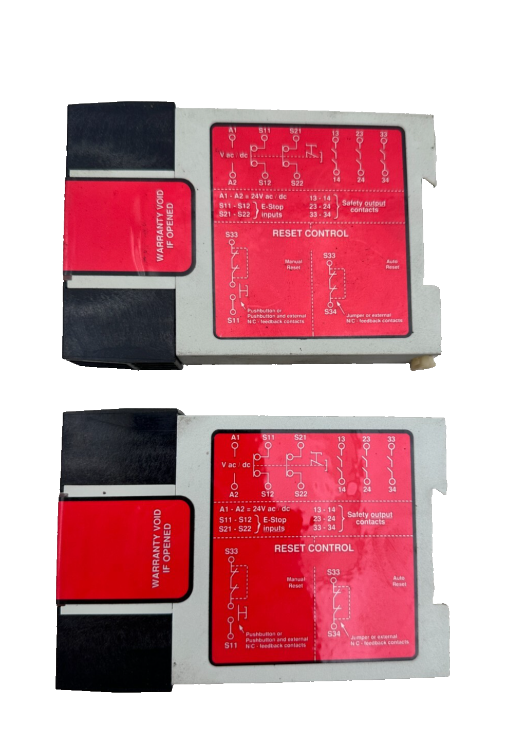 BANNER ES-FA-9AA SAFETY RELAY x2pc