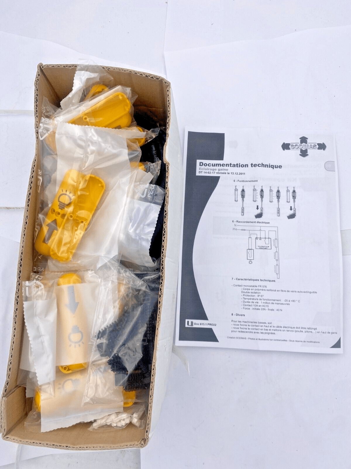 SODIMAS REF 14011211 LIGHTING DUCT CONTROL KIT Elevator parts lift - KLR Automation