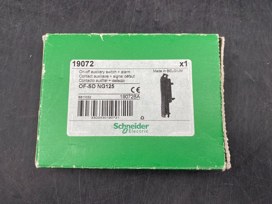 SCHNEIDER ELECTRIC 19072 OF - SD NG125 ON - OFF AUXILIARY SWITCH+ALARM - KLR Automation
