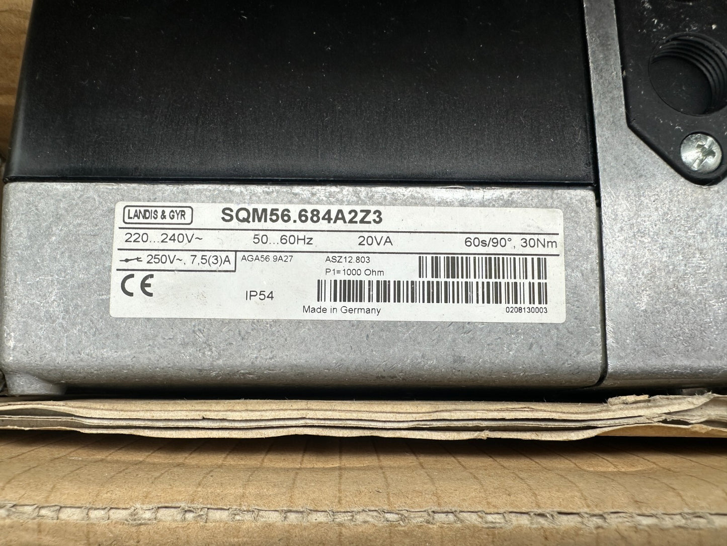 LANDIS GYR SQM56.684A2Z3 220 - 240V 20VA SERVOMOTEUR - KLR Automation