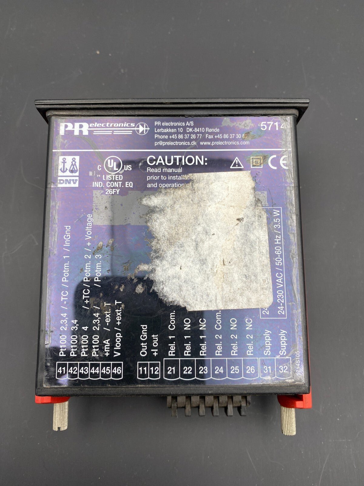 1pc x PR ELECTRONICS 5714 B INDICATOR OF PROCESS PROGRAMMABLE 1039629 - KLR Automation