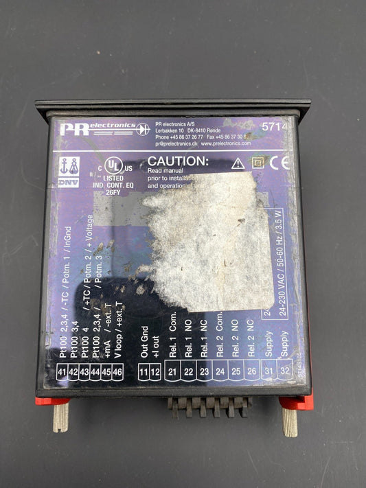 1pc x PR ELECTRONICS 5714 B INDICATOR OF PROCESS PROGRAMMABLE 1039629 - KLR Automation