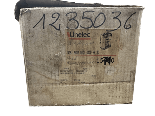 UNELEC 15710 DISJONCTEUR SANS DECLENCHEUR D400 3P SD - KLR Automation