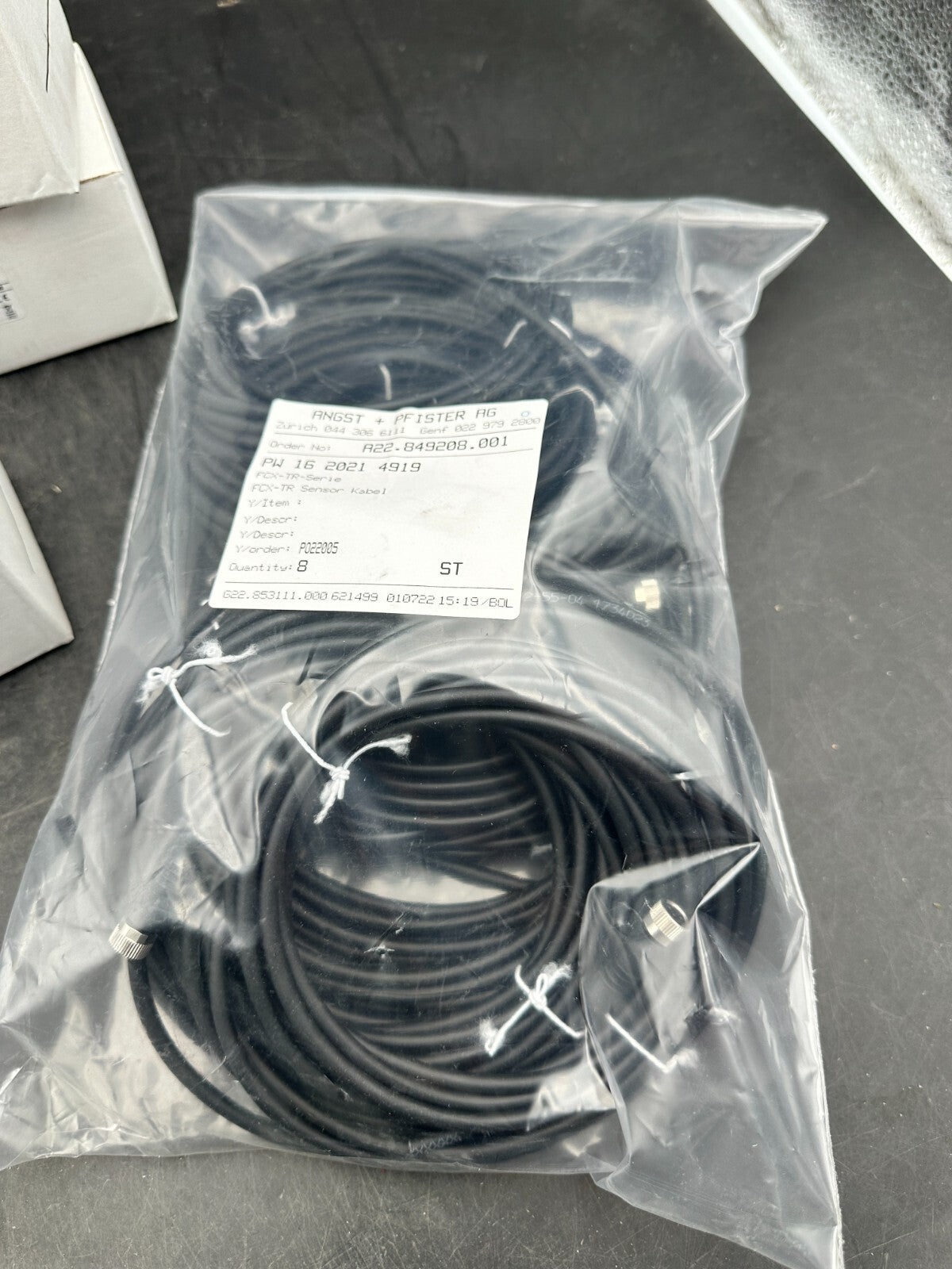 1 pc x Angst+Pfister cable PW 16 2021 4919 + FCX-TR Sensor FCX-TR1000 Pewatron