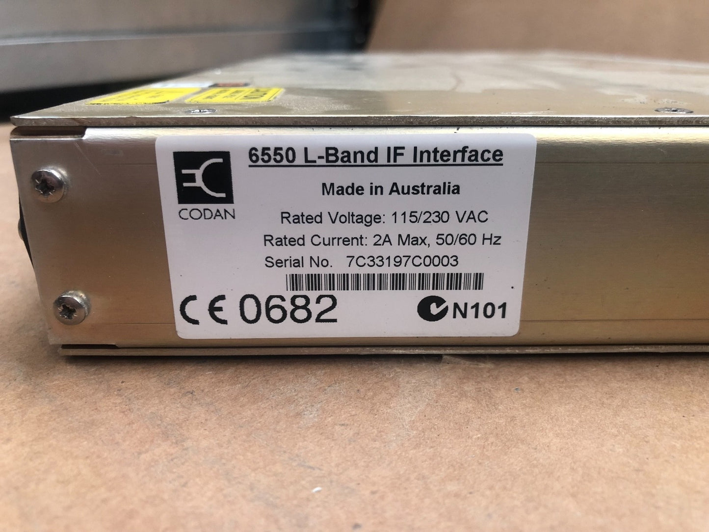 CODAN L - Band IF Interface Unit 6550 - KLR Automation