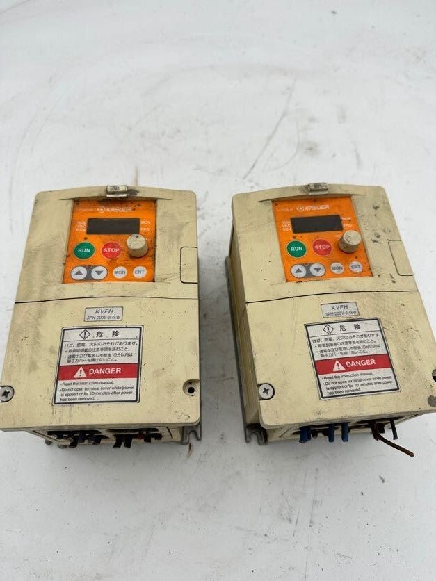 1pc x KASUGA KVFH204E TRANSISTOR INVERTER 3PH - 200V - 0.4Kw 97EAR52657MY1 - KLR Automation