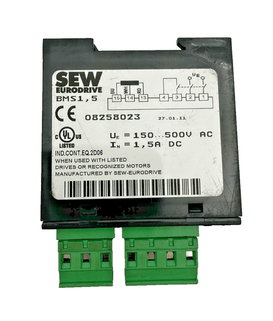 SEW EURODRIVE BMS1,5 08258023 + BME1,5 08257221 REDRESSEUR DE FREIN - KLR Automation