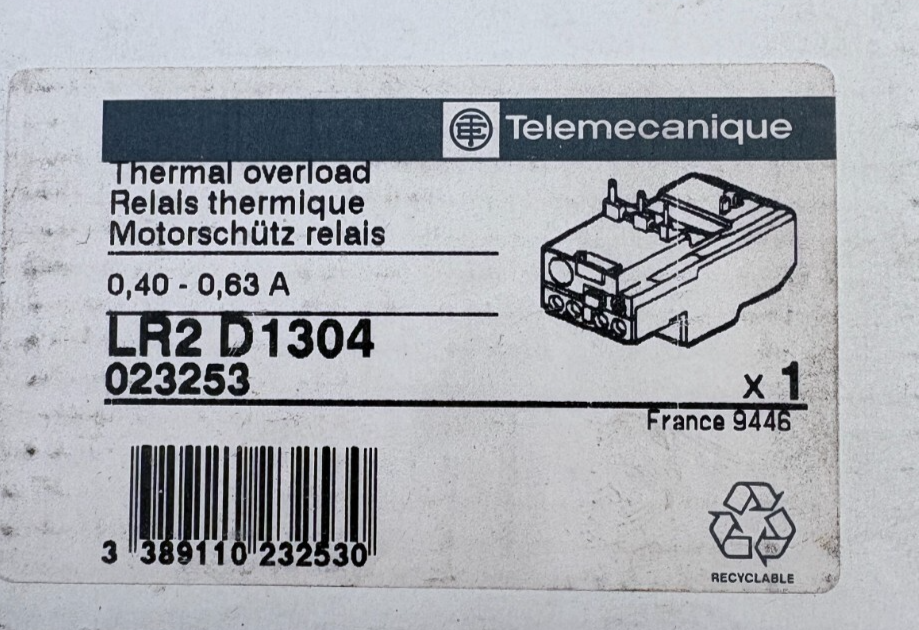 TELEMCANIQUE RELAIS THERMIQUE  LR2 D1304 x1