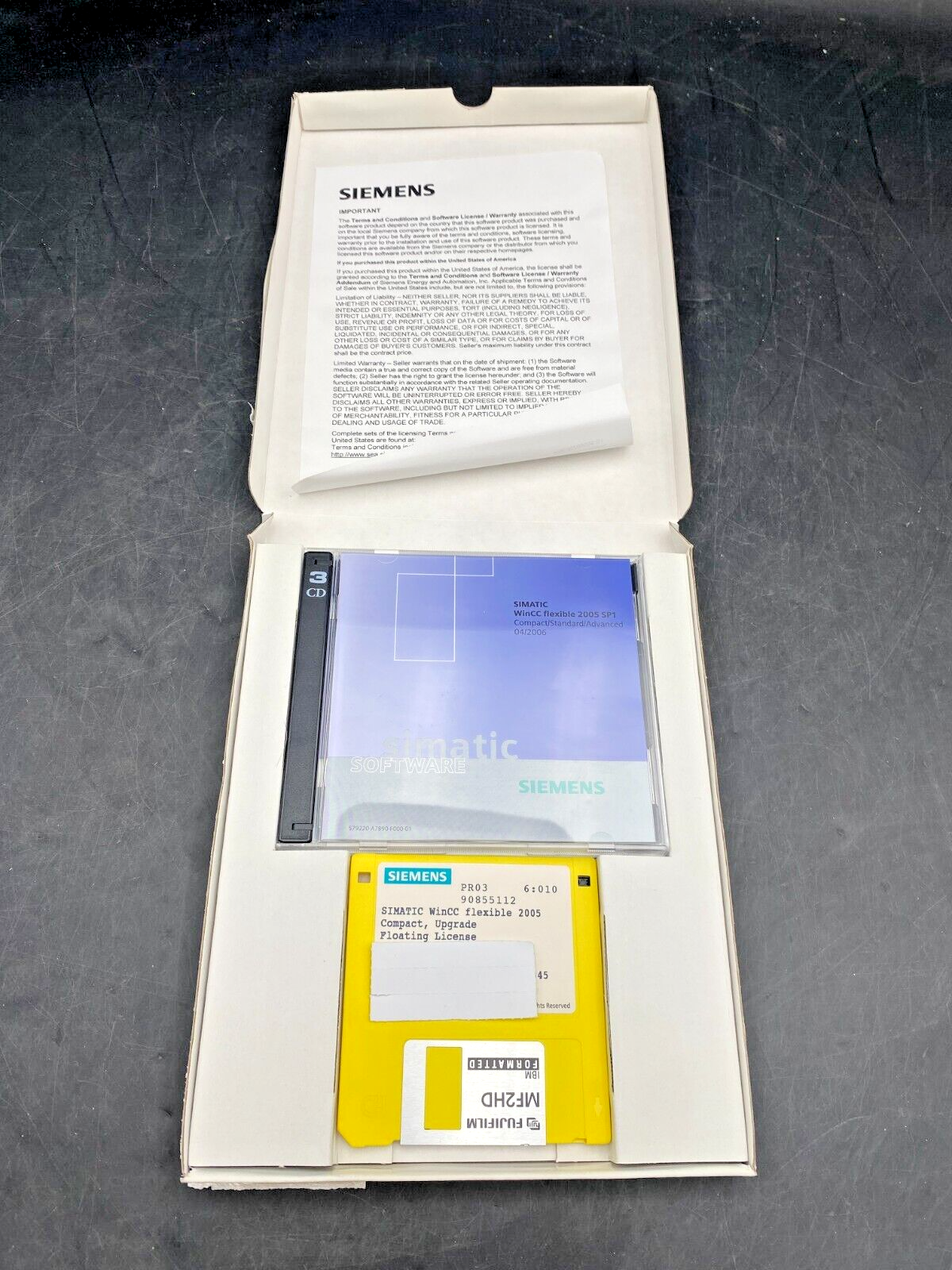 SIEMENS SOFTWARE SIMATIC WINCC FLEXIBLE 2005 SP1 COMPACT UPGRADE FOR 2004