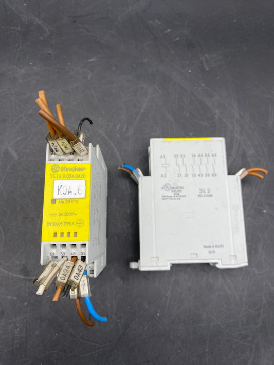 LOT OF 2 FINDER 7S.16.9.024.0420 RELAY