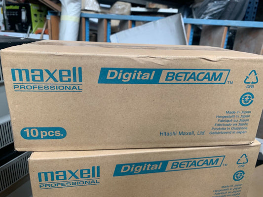 10 X Maxell  Digital BETACAM Tapes D22 B-D22