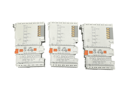 BECKHOFF KL9100 STEPPER MOTOR TERMINAL WITH INCREMENTAL ENCODER 50V DC/5A x3pc - KLR Automation