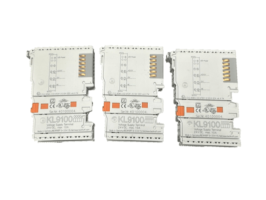 BECKHOFF KL9100 STEPPER MOTOR TERMINAL WITH INCREMENTAL ENCODER 50V DC/5A x3pc - KLR Automation