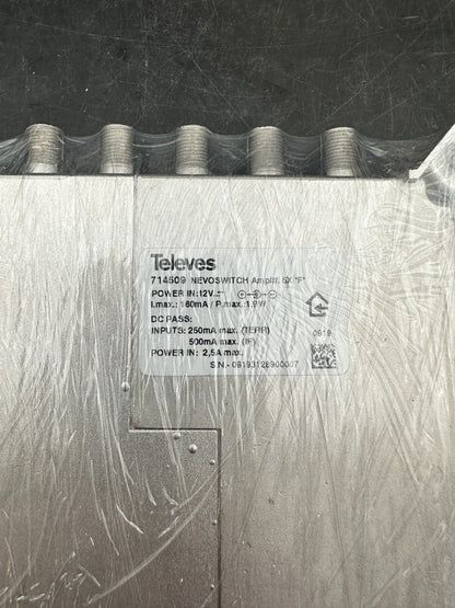 Amplificateur 5x5 "F" MATV/BIS G 27/25dB Vs 115dBµV - Nevoswitch Televes 714509 - KLR Automation