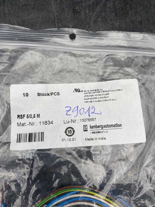 LUMBERG AUTOMATION RSF 5/0.5 M 11634 13076557 CABLE DE CAPTEUR x2pc