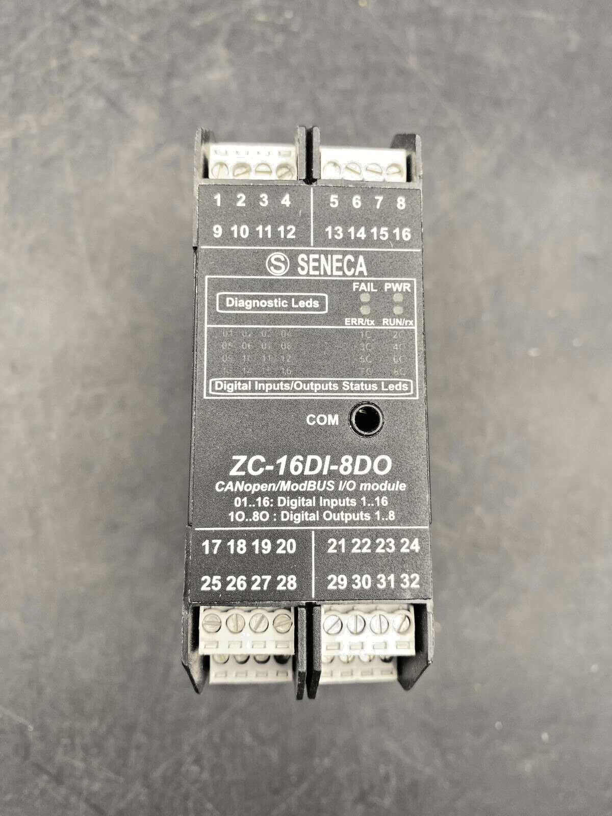 SENECA ZC - 16DI - 8DO CANOPEN MODBUS I/O MODULE - KLR Automation