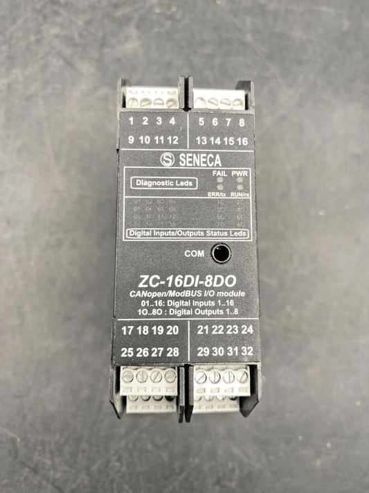 SENECA ZC - 16DI - 8DO CANOPEN MODBUS I/O MODULE - KLR Automation
