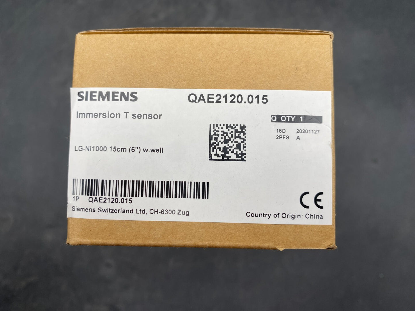 NEW SIEMENS QAE2120.015 IMMERSION T SENSOR