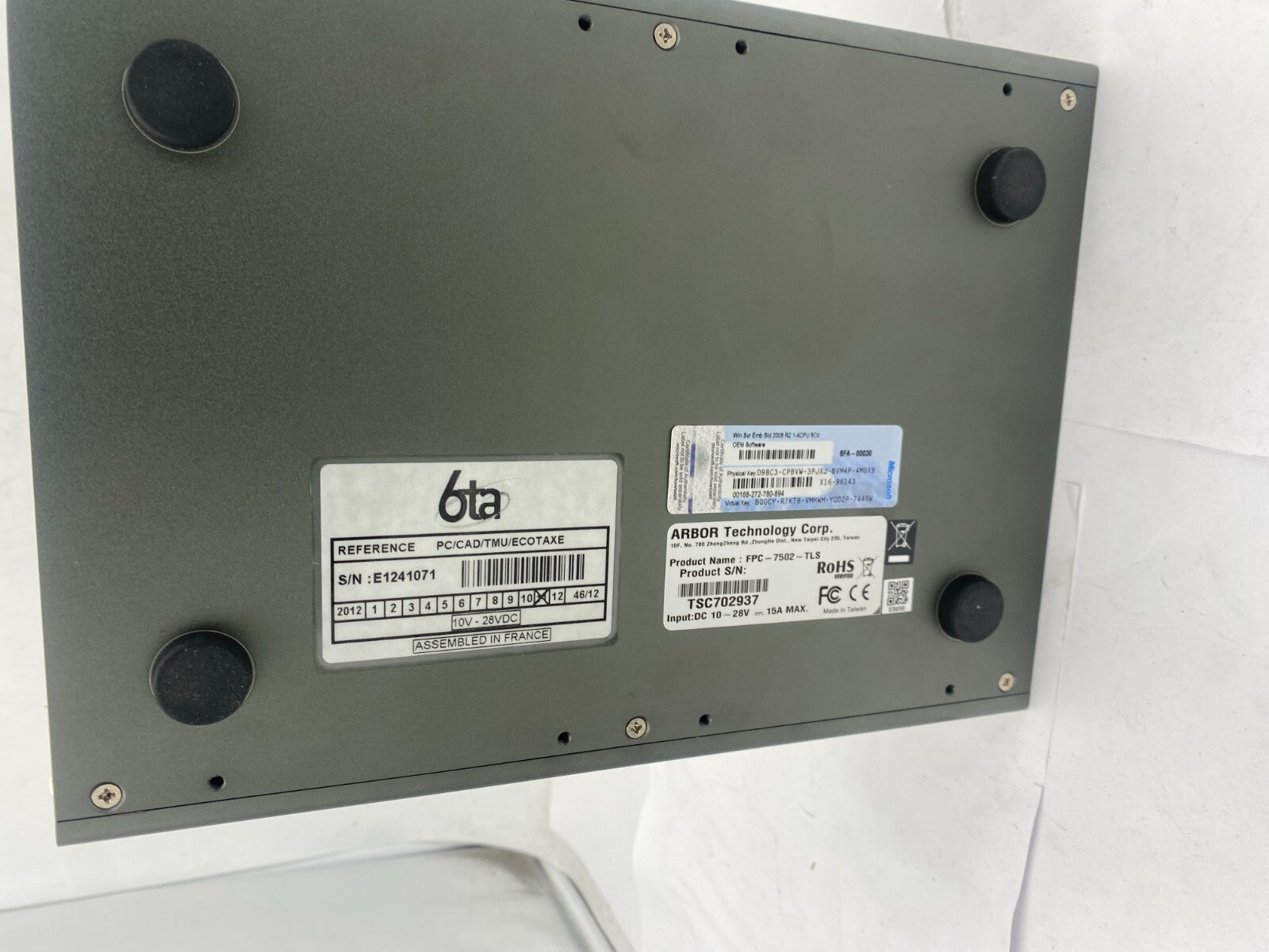 1pc x THALES SERVEUR TMU - CAD 12/46 000150 PC/CAD/TMU FPC - 7502 - TLS - KLR Automation