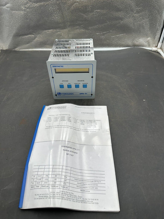 HYDROLOGIC DPN 7/1 DEBIMETRE A MEMOIRE BULLE A BULLE x1pc - KLR Automation