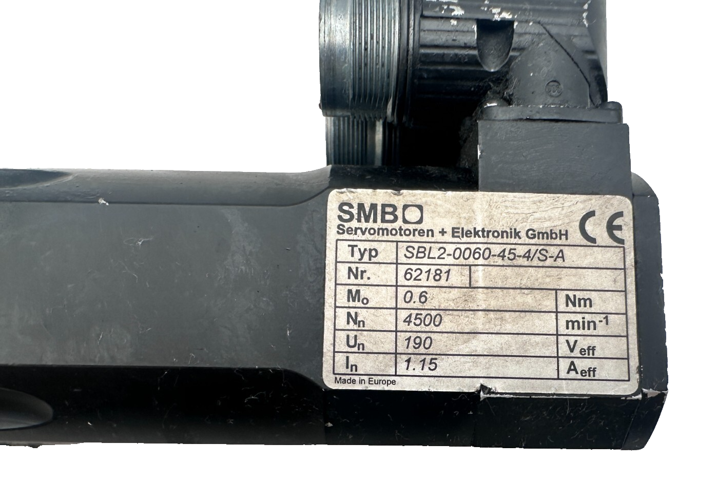 SMB SBL2-0060-45-4/S-A 0.6 Nm 4500 T/min + MIJNO 200 RATIO 10
