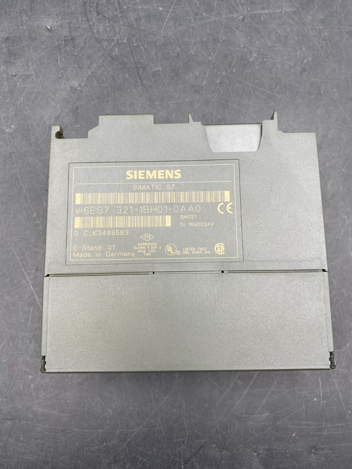 SIEMENS SIMATIC SM321 6ES7 321 - 1BH01 - 0AA0 E - S 01 DIGITAL INPUT MODULE - KLR Automation