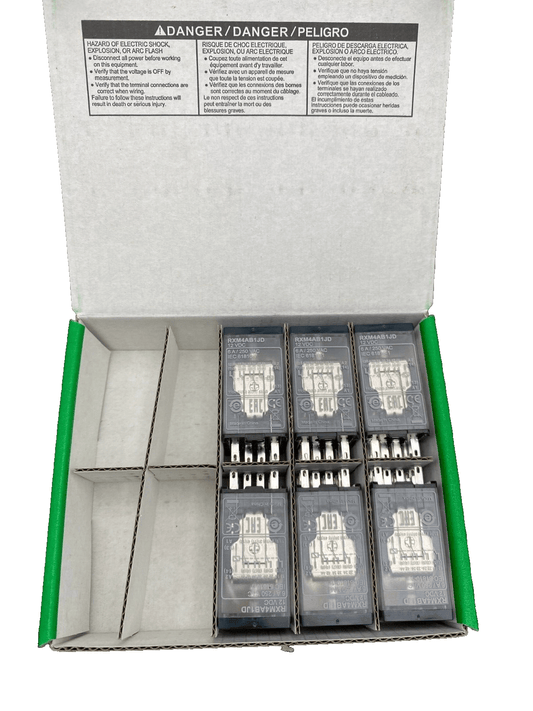 6pc x SCHNEIDER ELECTRIC RXM4AB1JD RELAIS MINIATURE - KLR Automation