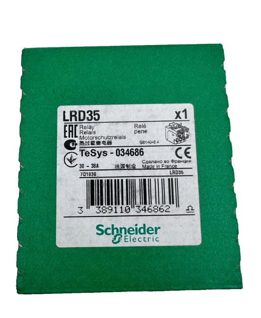SCHNEIDER ELECTRIC LRD35 THERMAL OVERLOAD