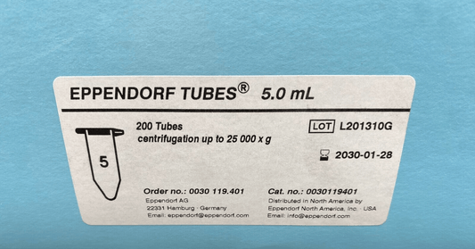 EPPENDORF TUBES 5.0mL 0030119401 x200pc - KLR Automation