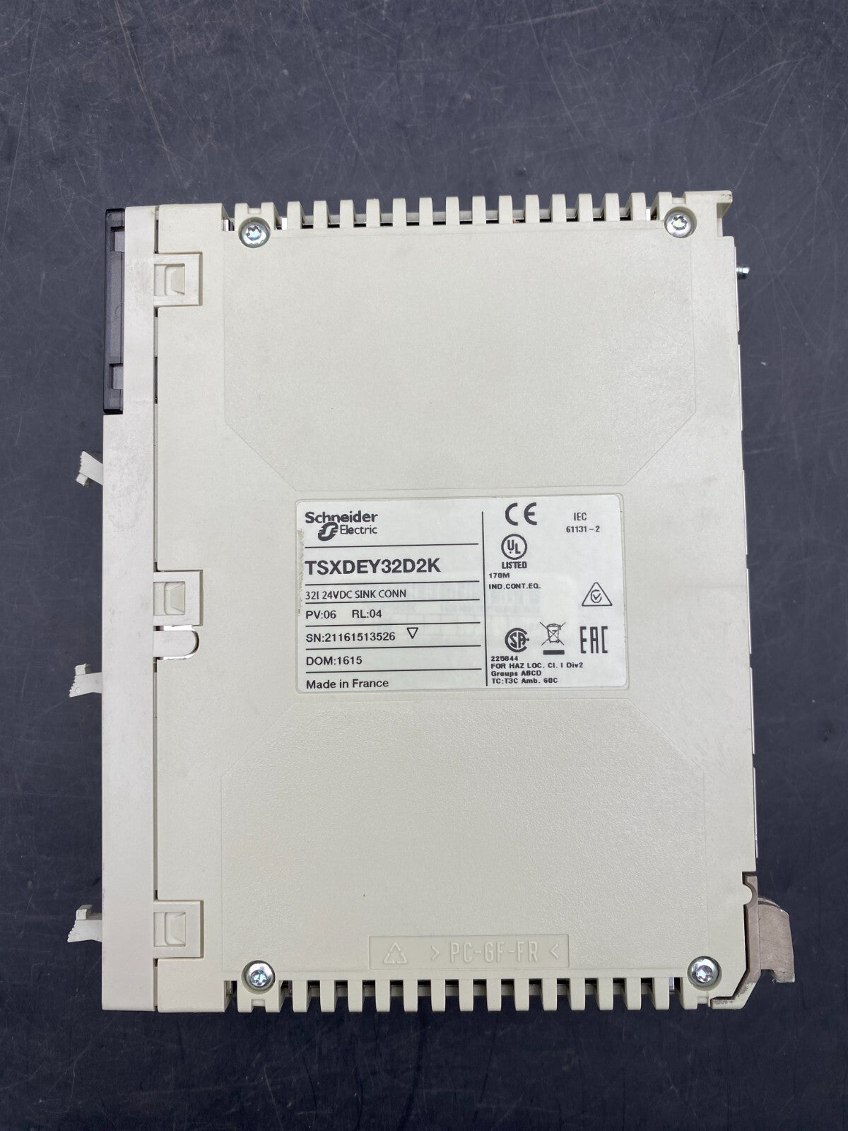 SCHNEIDER ELECTRIC TSX DEY32D2K PV 06 RL 04 INPUT MODULE