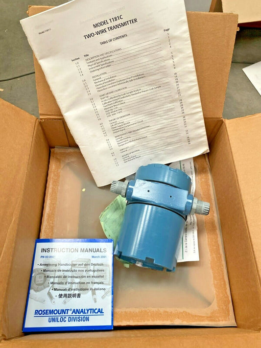 Rosemount 1181C Uniloc 2-Wire Transmitter 1181-C New